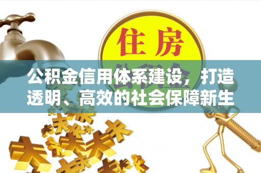 绛县公积金信用体系建设，打造透明、高效的社会保障新生态