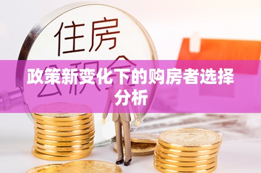 绛县政策新变化下的购房者选择分析