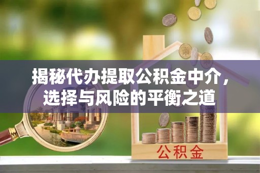 绛县揭秘代办提取公积金中介，选择与风险的平衡之道